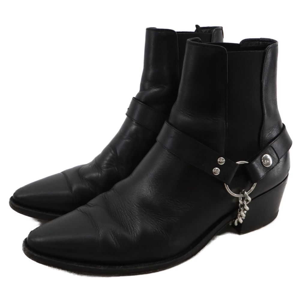 CELINE (セリーヌ) カマルグバイカー チェルシーブーツ ブラック 