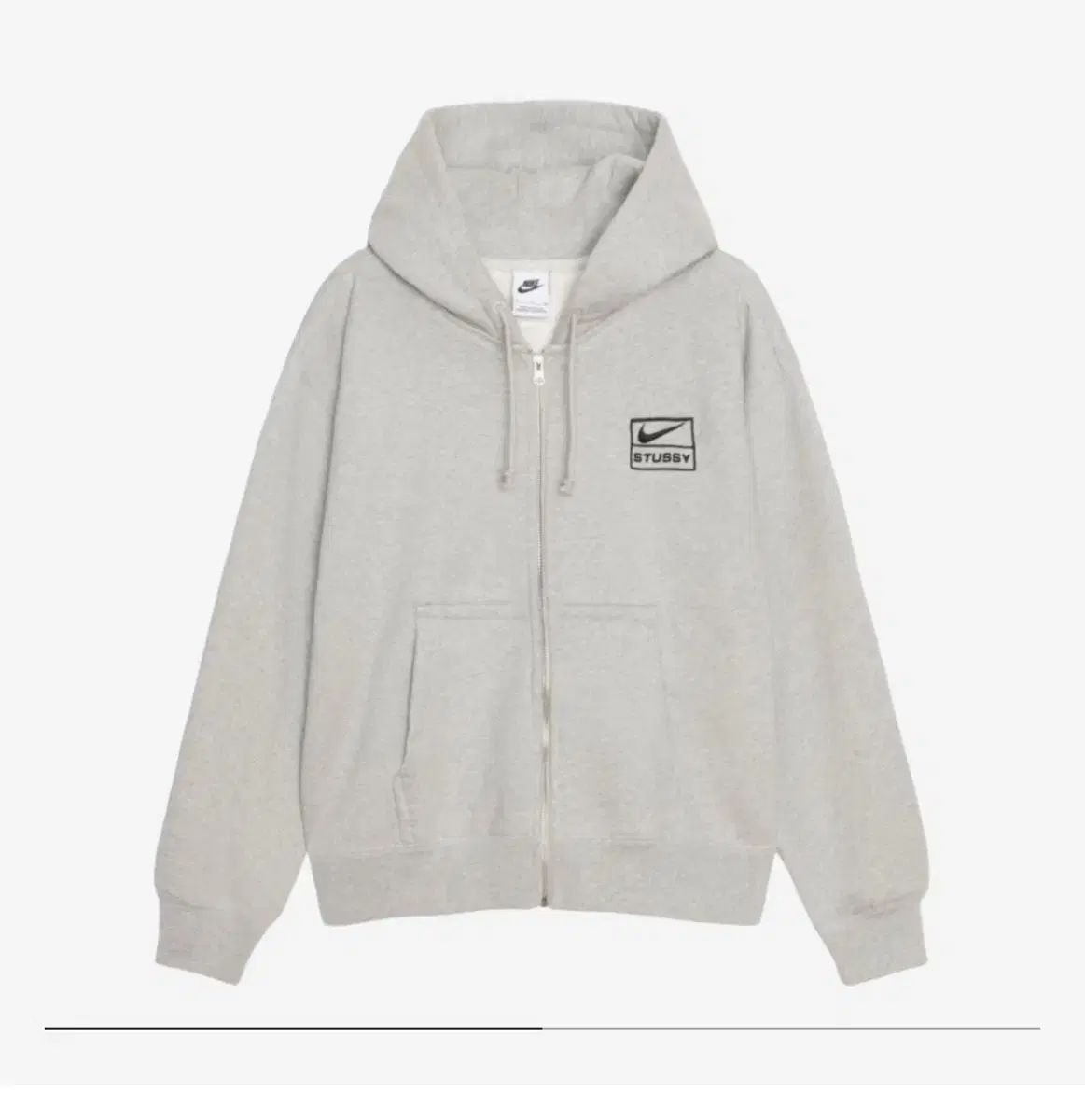 ナイキ STU SaTurday of Us ステューシー コラボ ジップアップ フーディー グレー セットアップ