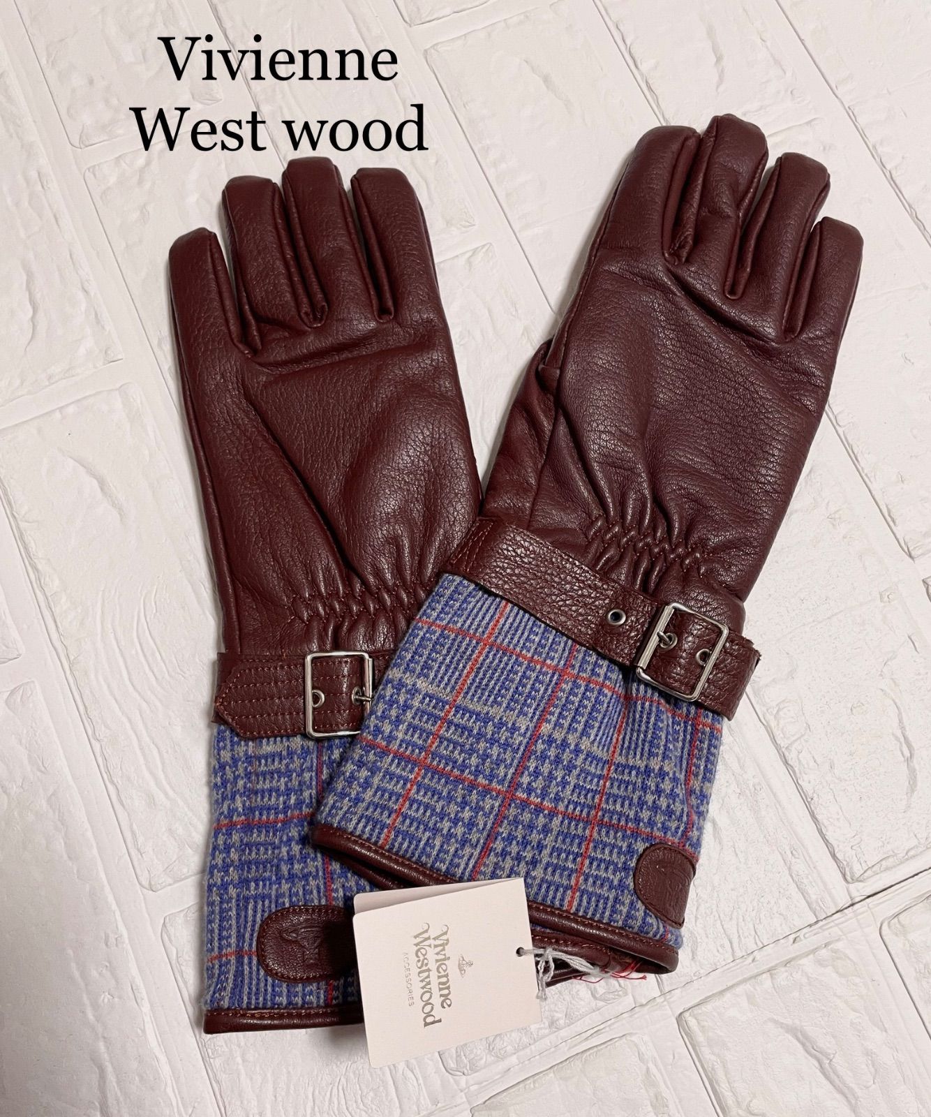 高級素材使用ブランド メンズ手袋 ビビアンウェストウッド