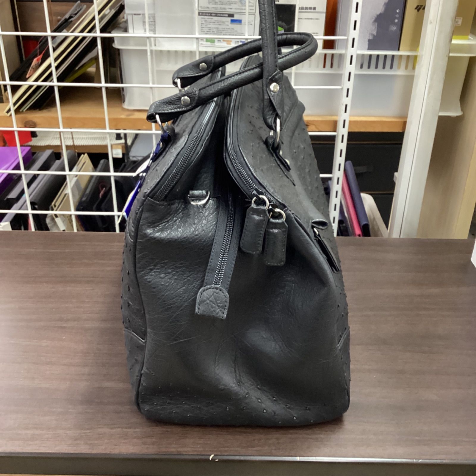 新品未使用/JRAマーク付き オーストリッチ ボストンバッグ - メルカリ