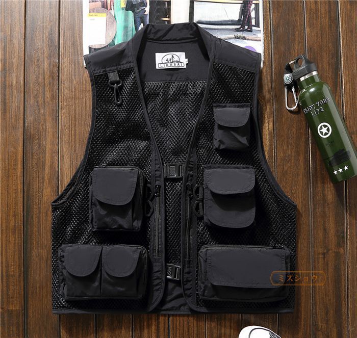 FreshService Travel Vest フィッシングベスト フィッシングベスト ベスト 釣り ベスト メッシュベスト メンズ