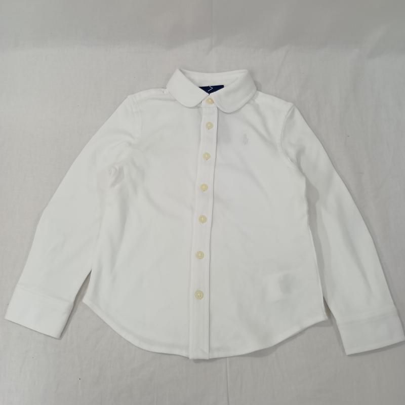 POLO RALPH LAUREN ポロラルフローレン シャツ、ブラウス 長袖 POLO RALPH LAUREN ポロラルフローレン クラブカラーコットンニットシャツ 丸襟長袖シャツ CWPOKNIO6810273 3/3T