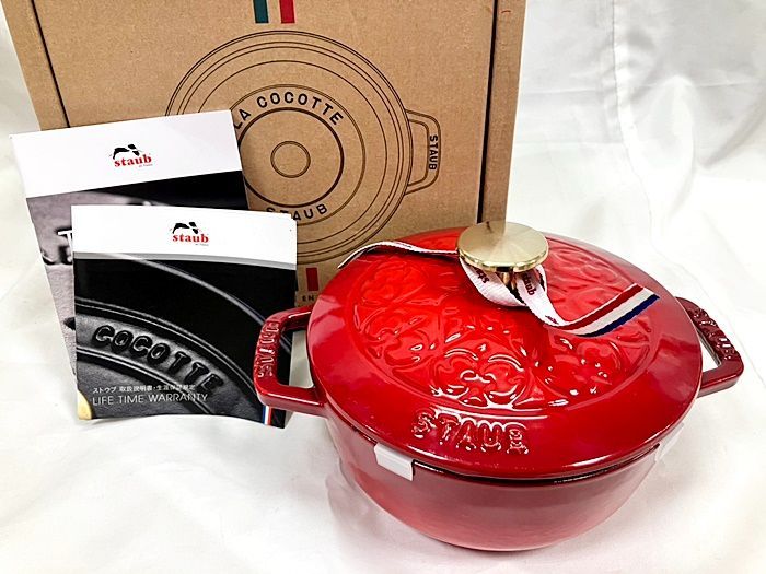 ストウブ ワナベ16センチ（リリー） 新品】 ストウブ staub WA-NABE S