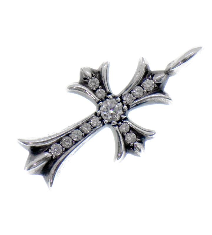 CHROME HEARTS クロムハーツ 18KWG TNY CRSF P/DMND タイニー