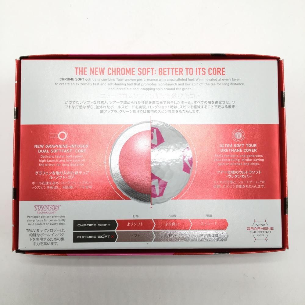 新品】キャロウェイ ゴルフボール 白×ピンク CHROME SOFT TRUVIS 1