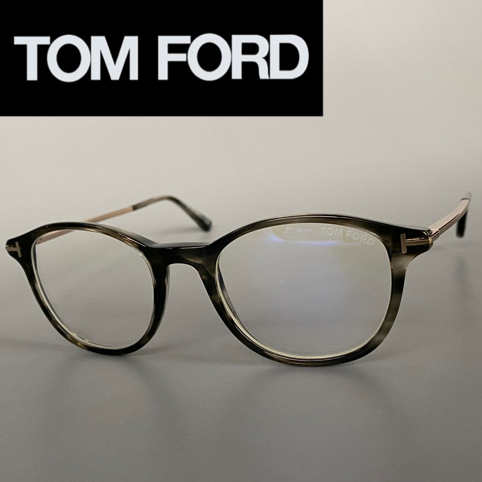 メガネ トムフォード◇TOM FORD◇フルリム グレー【新品】ブルーライトカット グラデーション 眼鏡 伊達メガネ アジアンフィット PCメガネ -  test.atef.az