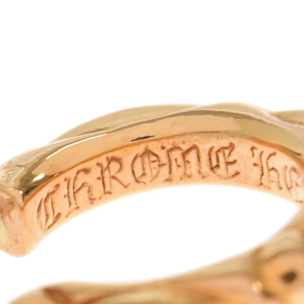 CHROME HEARTS (クロムハーツ) 22K HOOP SCROOL 1/22Kスクロールフープ ... CHROME HEARTS クロムハーツ 22K HOOP SCROOL 1/22Kスクロールフープ ゴールド 国内ギャランティ付き