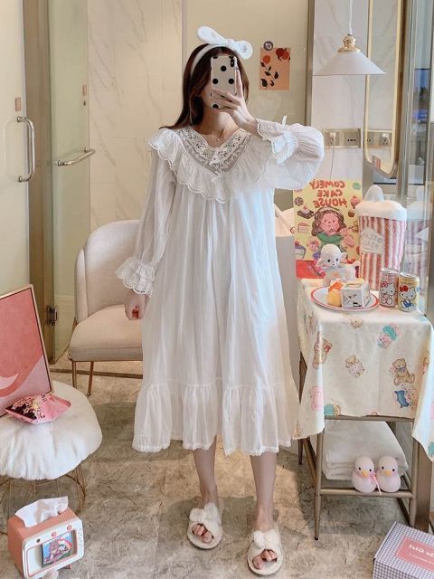 フリル レース ガーリー ルームウェア パジャマ 部屋着 寝巻き ナイト