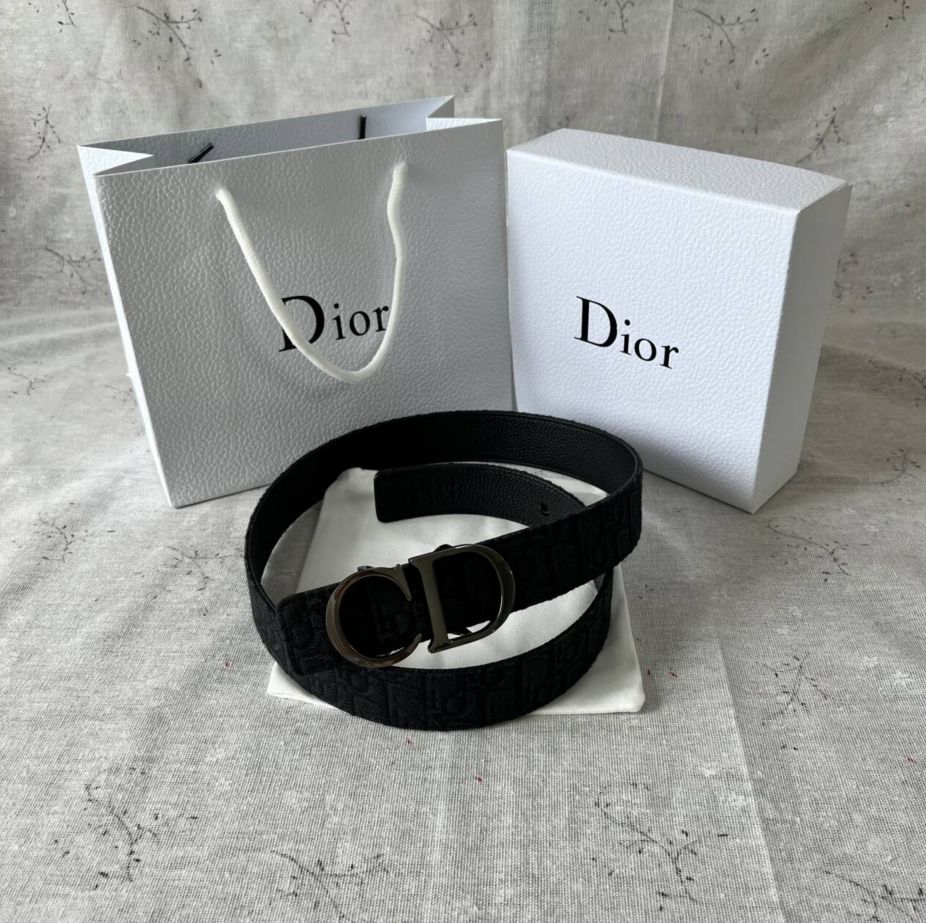 大人気🌸クリスチャンディオール・Dior ベルト グレー サドル