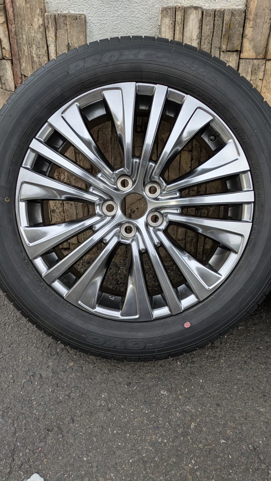 TOYOTAハリアー純正19インチタイヤホイールSET×4本◇225/55R19◇PCD114.