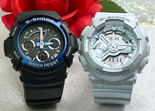 恋人たちのGショックペアウォッチ G-SHOCK BABY-G ペア腕時計 カシオ 2本セット  アナデジ AW-591-2AJF  GMA-S110ST-2AJF   夫婦 カップル 人気  婚約　夫婦 高級　クリスマス プレゼント おすすめ