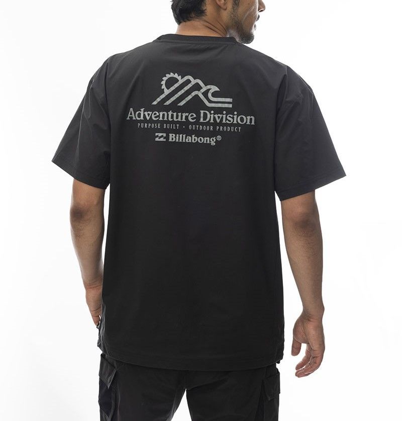 2024春夏 新品【BILLABONG/ビラボン】【A/Div.】 UTILITY TEE ラッシュガード 水陸両用Tシャツ BLK メンズ BE011-865