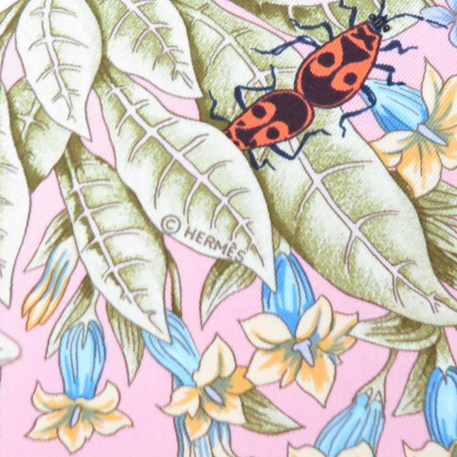 ✨️新品級✨️ エルメス カレ90 草原 LA PRAIRIE スカーフ ブルー HERMES◇カレ90/LA PRAIRIE/草原/スカーフ/シルク/BLU/花柄