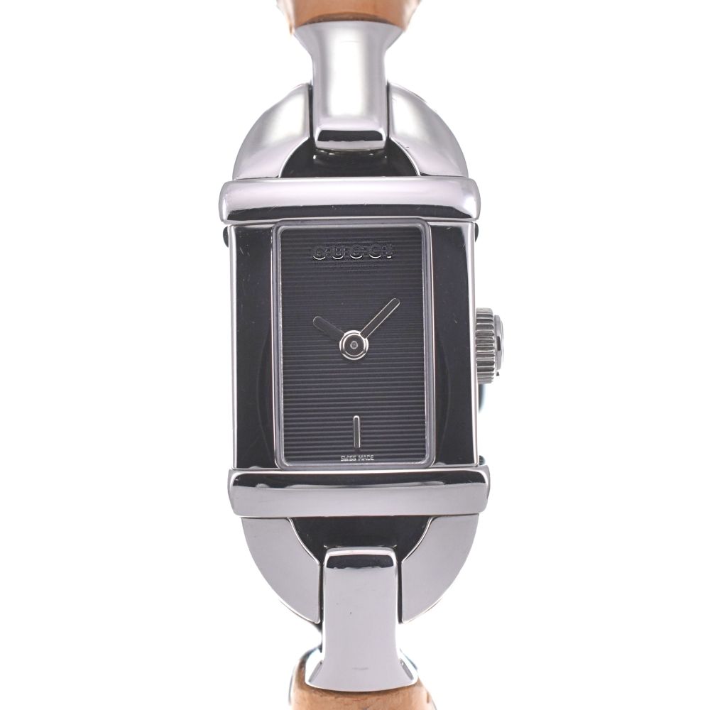 グッチ GUCCI 6800L バングルウォッチ SS/バンブー クォーツ