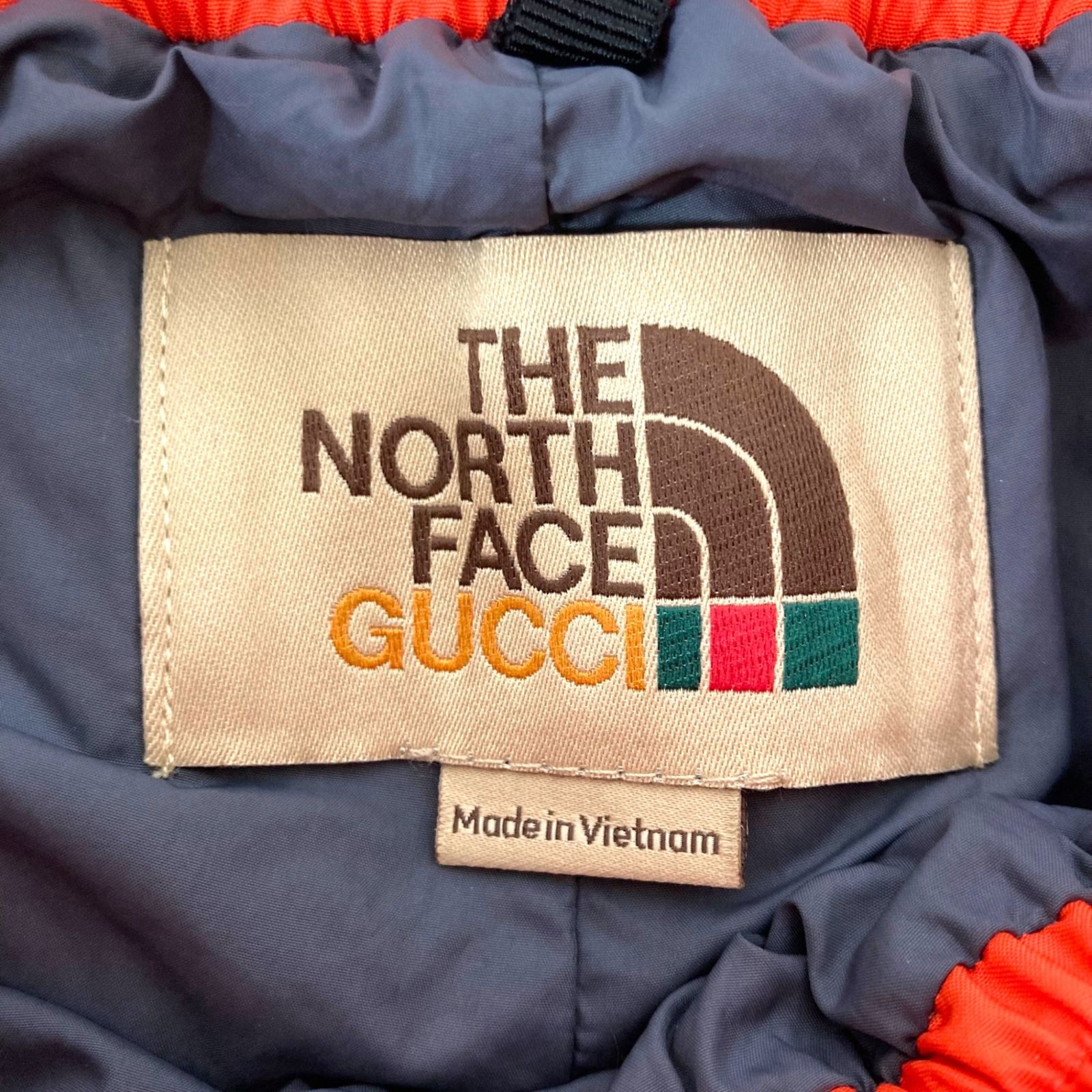【極美品】GUCCI × ノースフェイス ダウンベスト ロゴ 刺繍 700FP GUCCI (グッチ) ×THE NORTH FACE (ザノースフェイス) 22SS