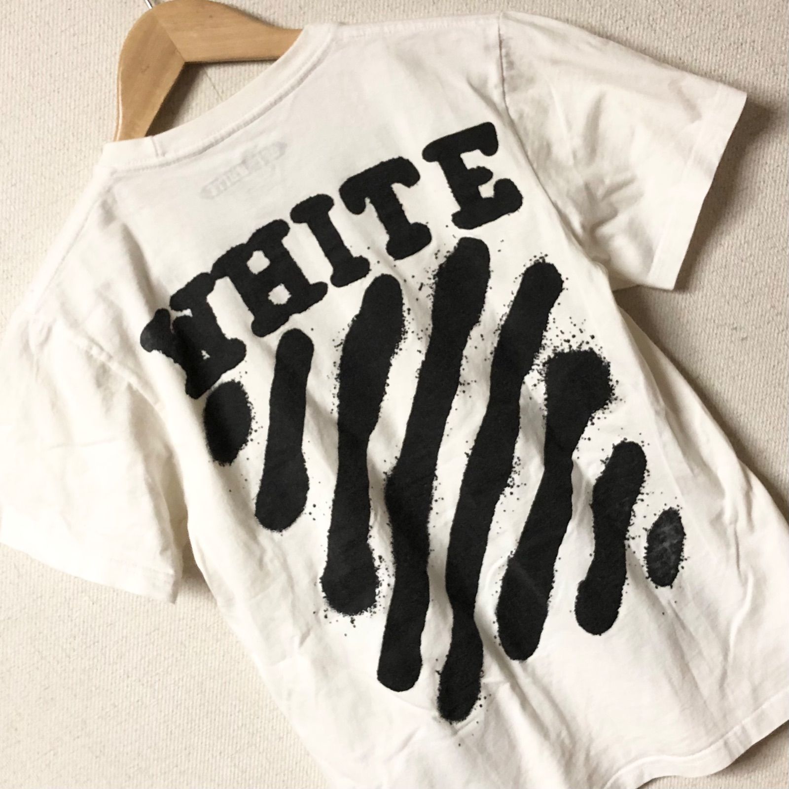 w^)b OFF-WHITE オフホワイト 半袖 Tシャツ シャツ 白 ホワイト HEAVY