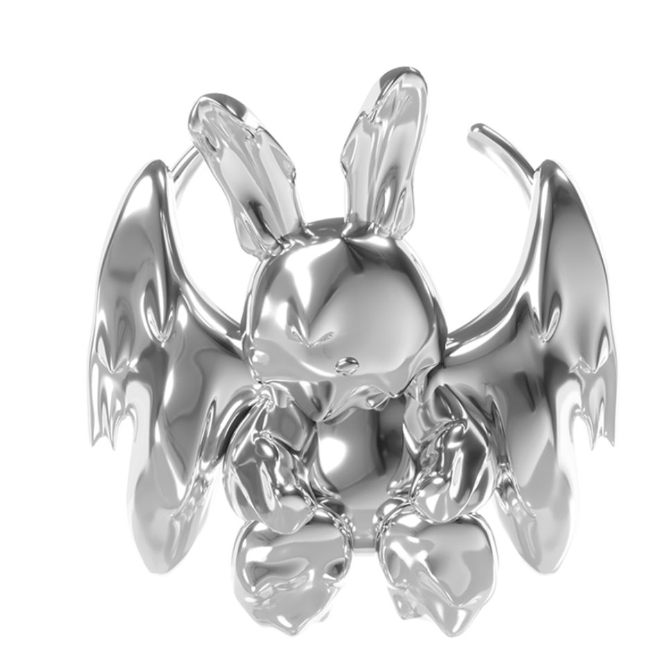 AND A ASH メタルウサギ AirPods max アクセサリー シルバー 韓国
