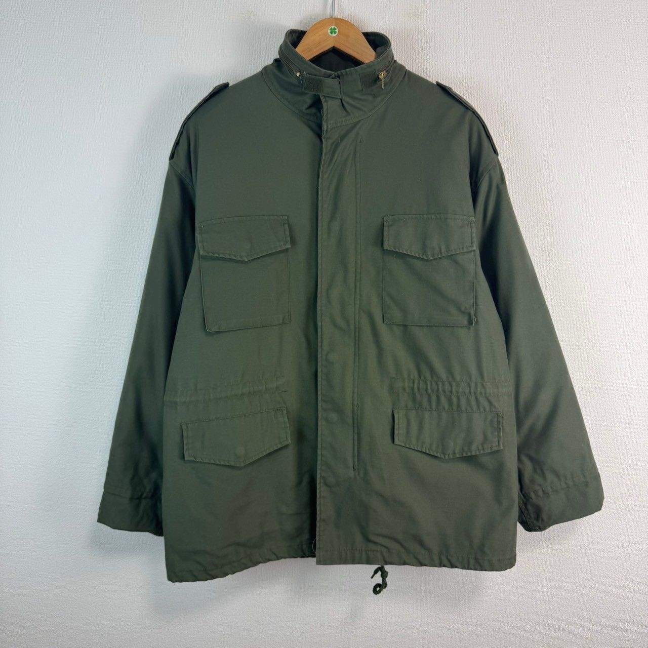 美品 M65 ミリタリージャケット フィールドジャケット カーキ アース 