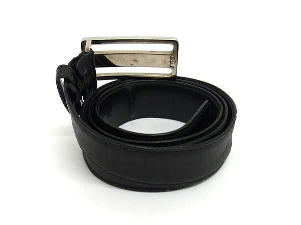 GUCCI グッチ 154630 レザー シルバー金具 ベルト 表記サイズ:95