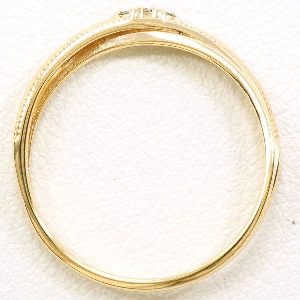 K10YG リング ring 指輪 13号 ブラウンダイヤ 0.02 総重量約1.3g