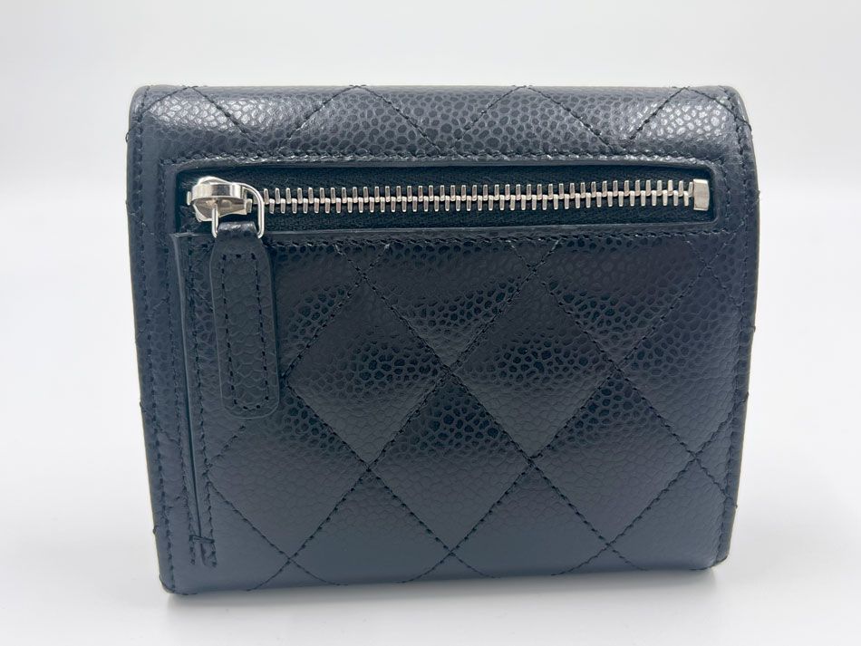 CHANEL シャネル マトラッセ ラムスキン ブラック 3つ折り財布 クラシック スモール フラップ ウォレット ゴールド金具 ランダム AP0231 Y01295 C3906