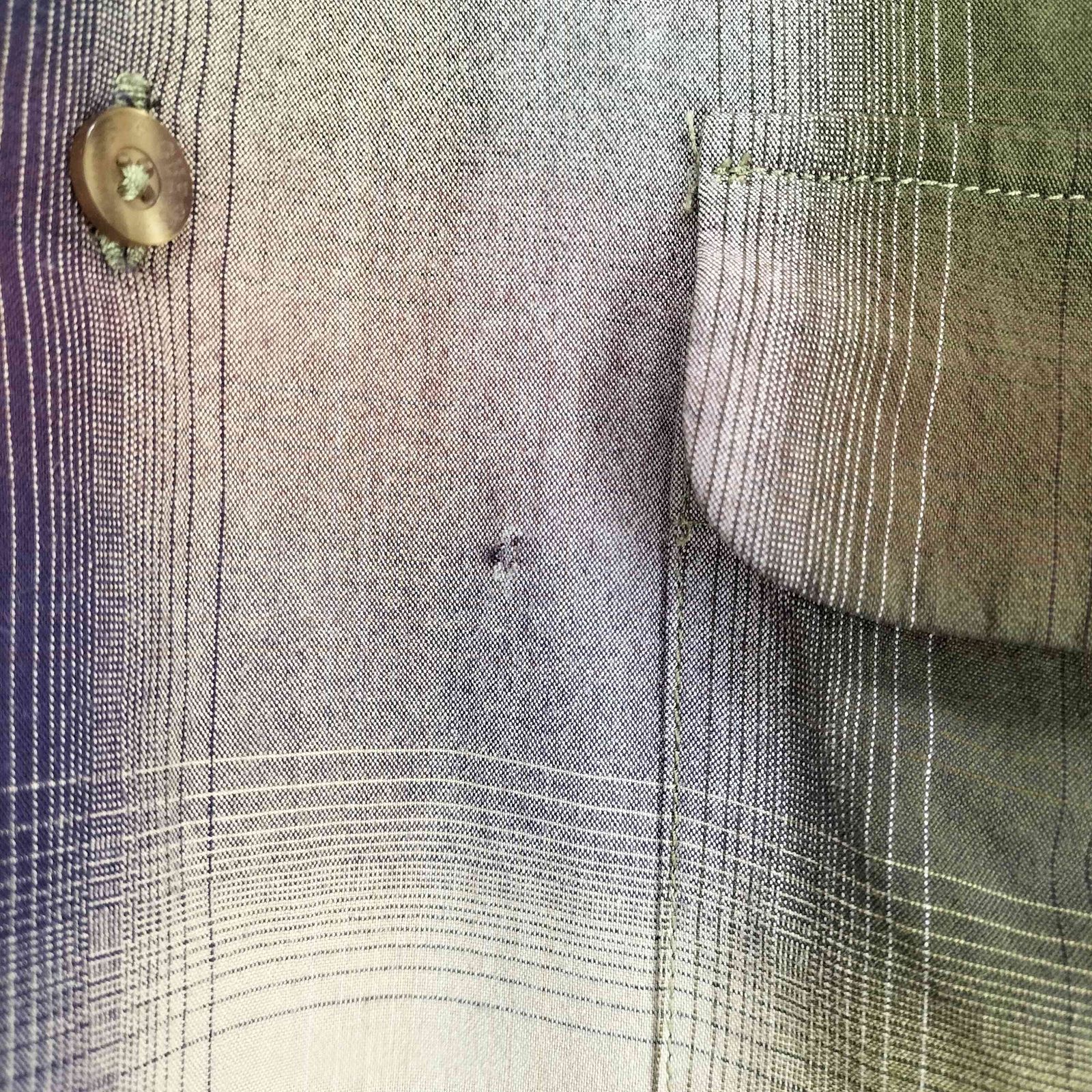 ゲス GUESS 90～00S オンブレチェックレーヨン開襟シャツ メンズ XL