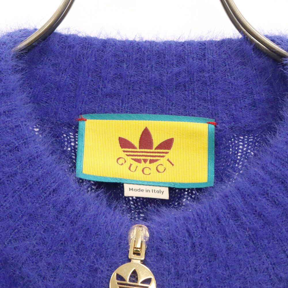 GUCCI (グッチ) ×adidas Wool Jacket Blue アディダス サイドライン 