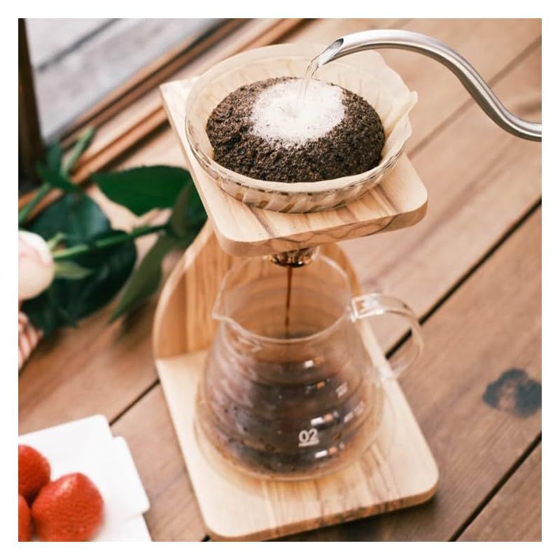 HARIO V60 ハリオコーヒーメーカー 限定色ホワイト グラス4個付き 楽天