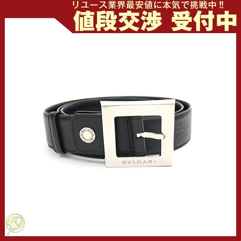 【新品未使用】BVLGARI / スクエアバックル　ブラックベルト 楽天市場】BVLGARI ブルガリ スクエアロゴ ベルト レザー