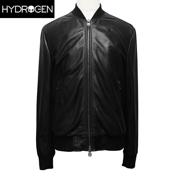 シープスキン裏ボアシングルライダースジャケットブラック GOLDEN