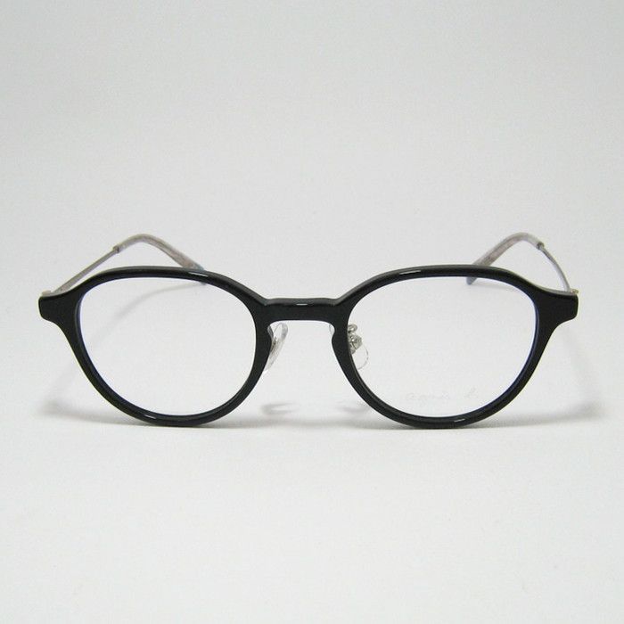 agnes b. アニエス ベー レディース 眼鏡 メガネ フレーム サングラス 50-0128-3 サイズ47 ブラック