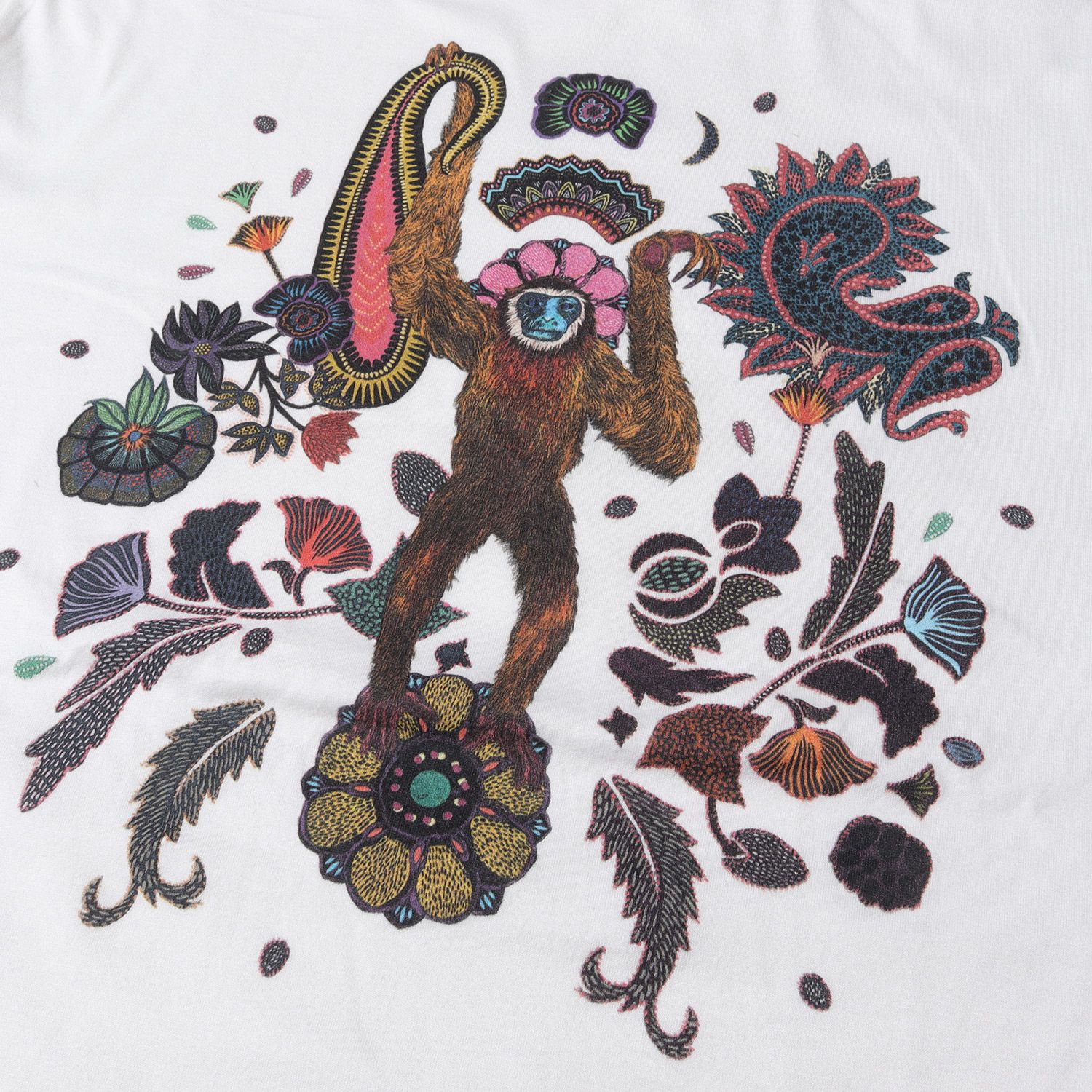 Paul Smith ポールスミス Tシャツ サイズ:L ペイズリー フローラル モンキー プリント クルーネックTシャツ 273507 697P  ホワイト 白 日本製 ブランド トップス カットソー 半袖 - メルカリ