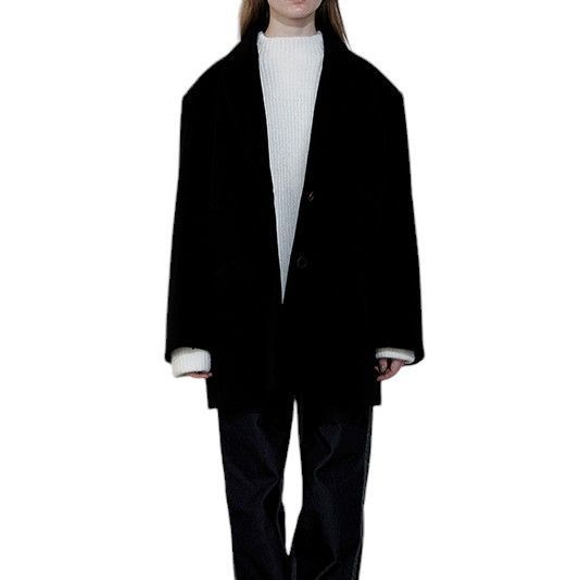 CHAROL シャロル オーバーサイズ テーラー カラー コート ジャケット