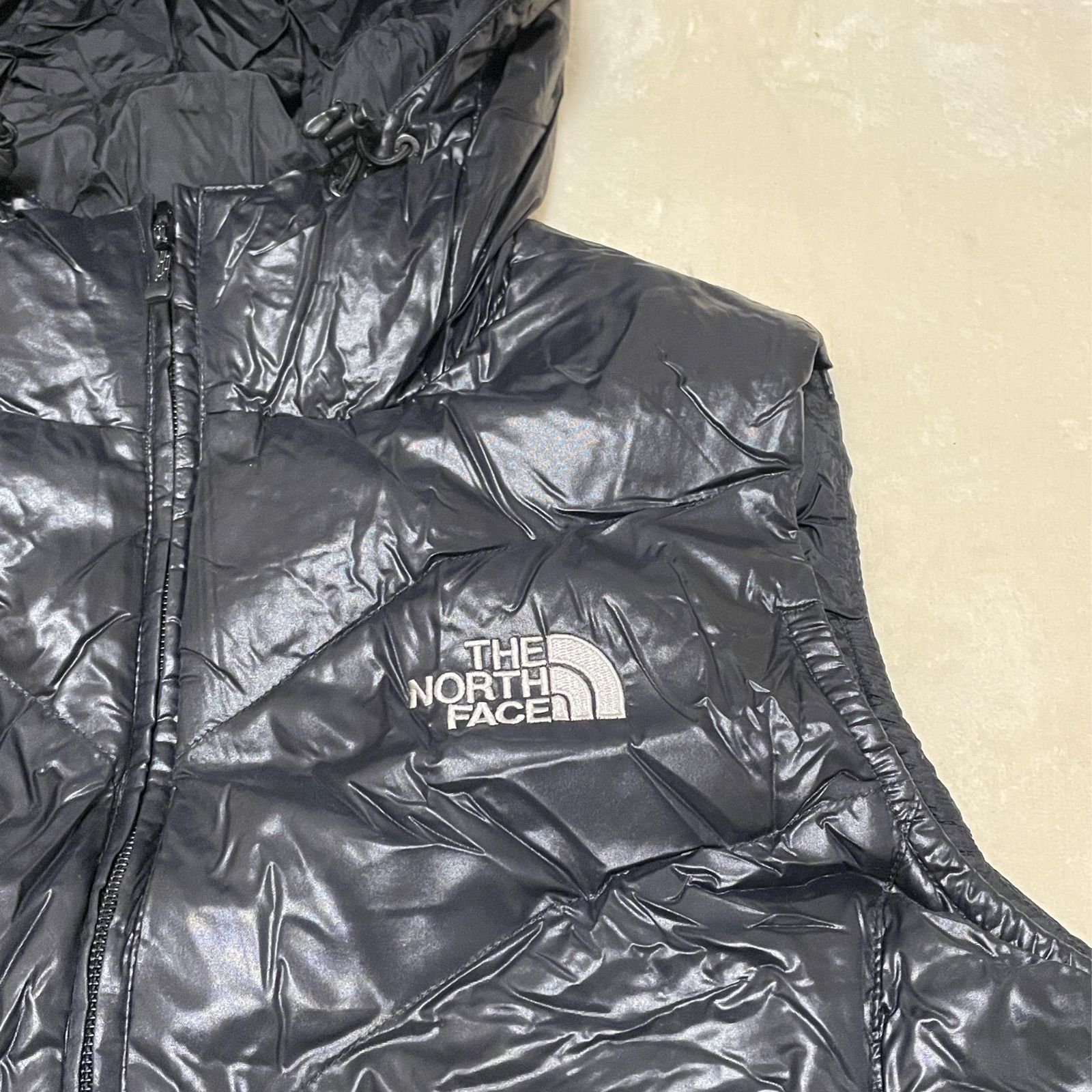 【美品】ノースフェイス　ダウン　ベスト　メリディアン　600フィル　ブラック　M 大特価 ノースフェイス メリディアンダウンベスト 600フィル XL