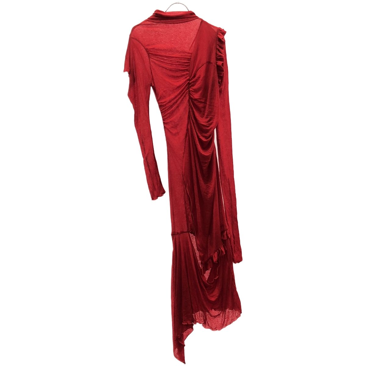 PHOTOCOPIEU フォトコピュー 24AW TILDA アシンメトリーシアードレスワンピース 242TLD レッド F