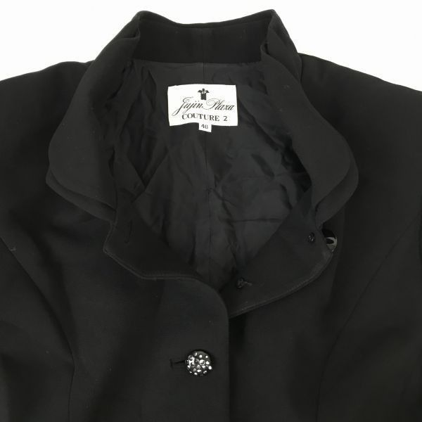 十仁プラザ/Jujin Plaxa【40/レディースL/黒/ブラック】上下  