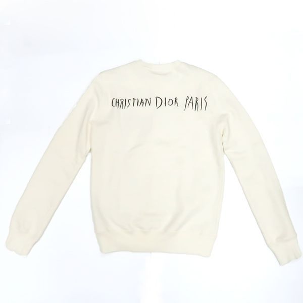 Christian Dior × Raymond Pettibon スウェット XXS 白 クルーネック クリスチャンディオール  ◆送料込◆質屋-8736