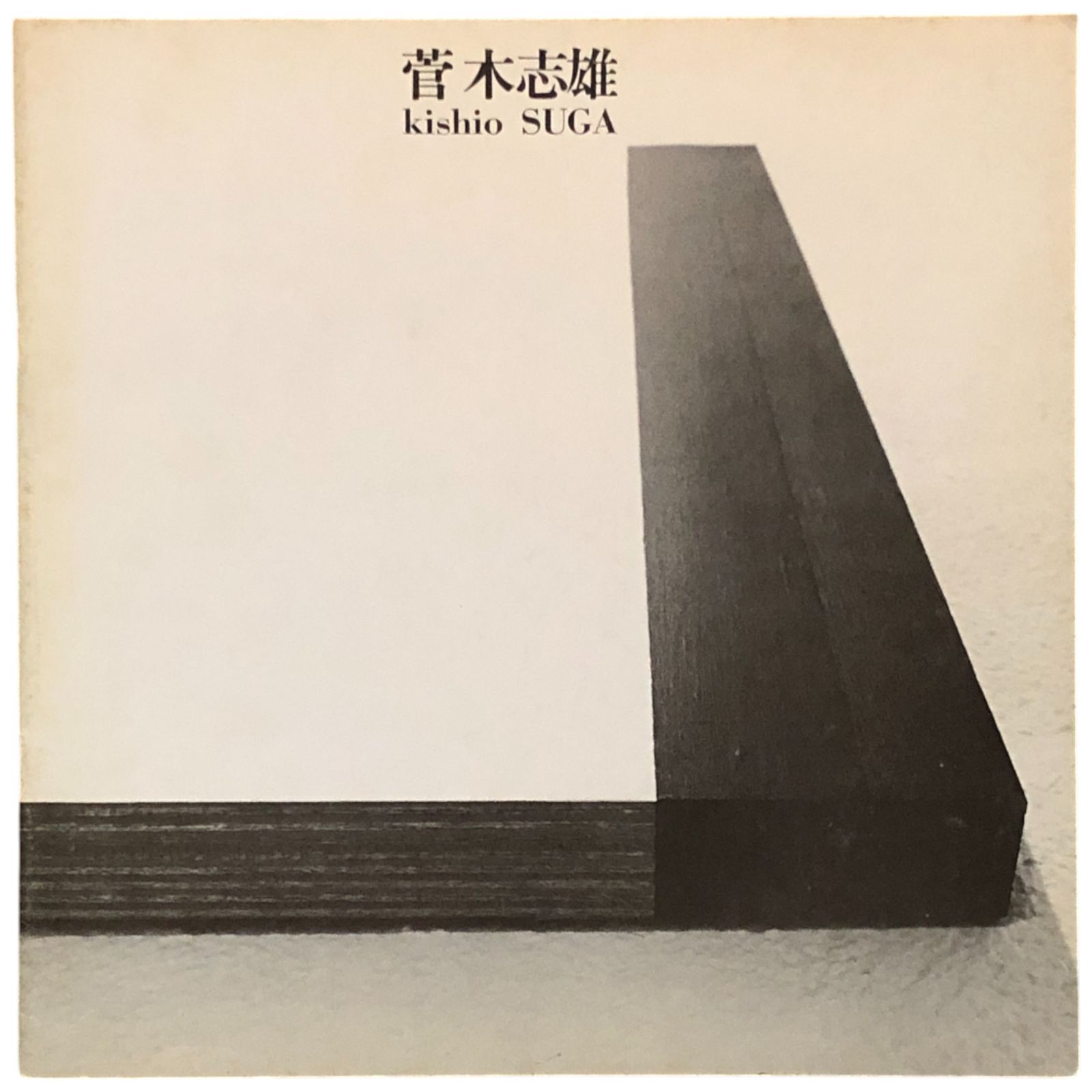菅木志雄（Kishio Suga）展覧会パンフレット 菅木志雄 東京画廊 1981年 