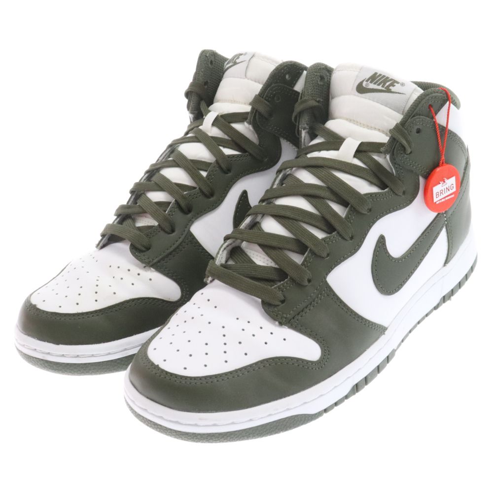 NIKE (ナイキ) DUNK HIGH RETRO CHAMPIONSHIP KHAKI DD1399-107 ダンクハイ チャンピオンシップカーキ  ハイカットスニーカー US9/27cm カーキ/オリーブ/ホワイト - メルカリ