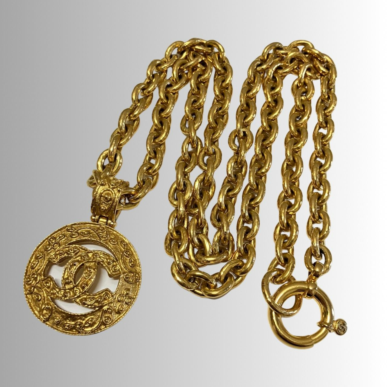 【CHANEL】ヴィンテージ ゴールド ネックレス　1994年スプリング 希少モデル／CHANEL／シャネル／ヴィンテージ／1994年製