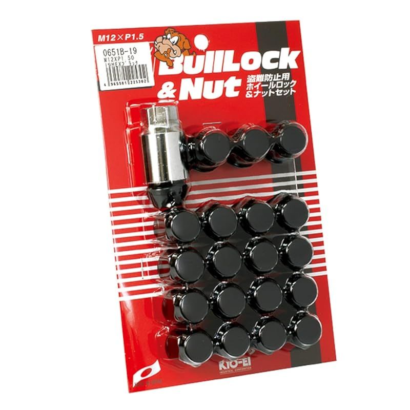 KYO-EI(協永産業) ホイール用ナット Bull Lock 袋タイプ 19HEX M12 x P1.5 アルミ 5H車用 [ 個数:20P ] [ 品番 ] 0651B-19