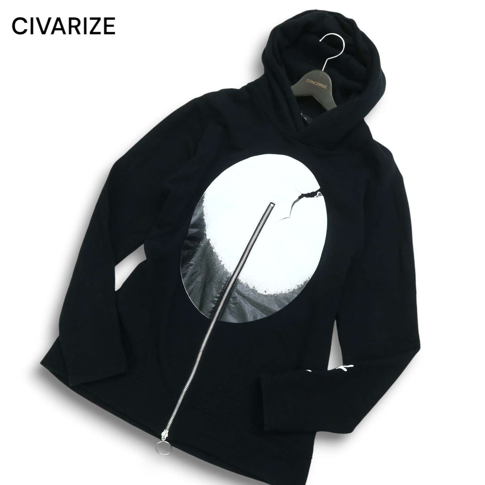 CIVARIZE シヴァーライズ グラフィックプリント☆ ジップ スウェット 