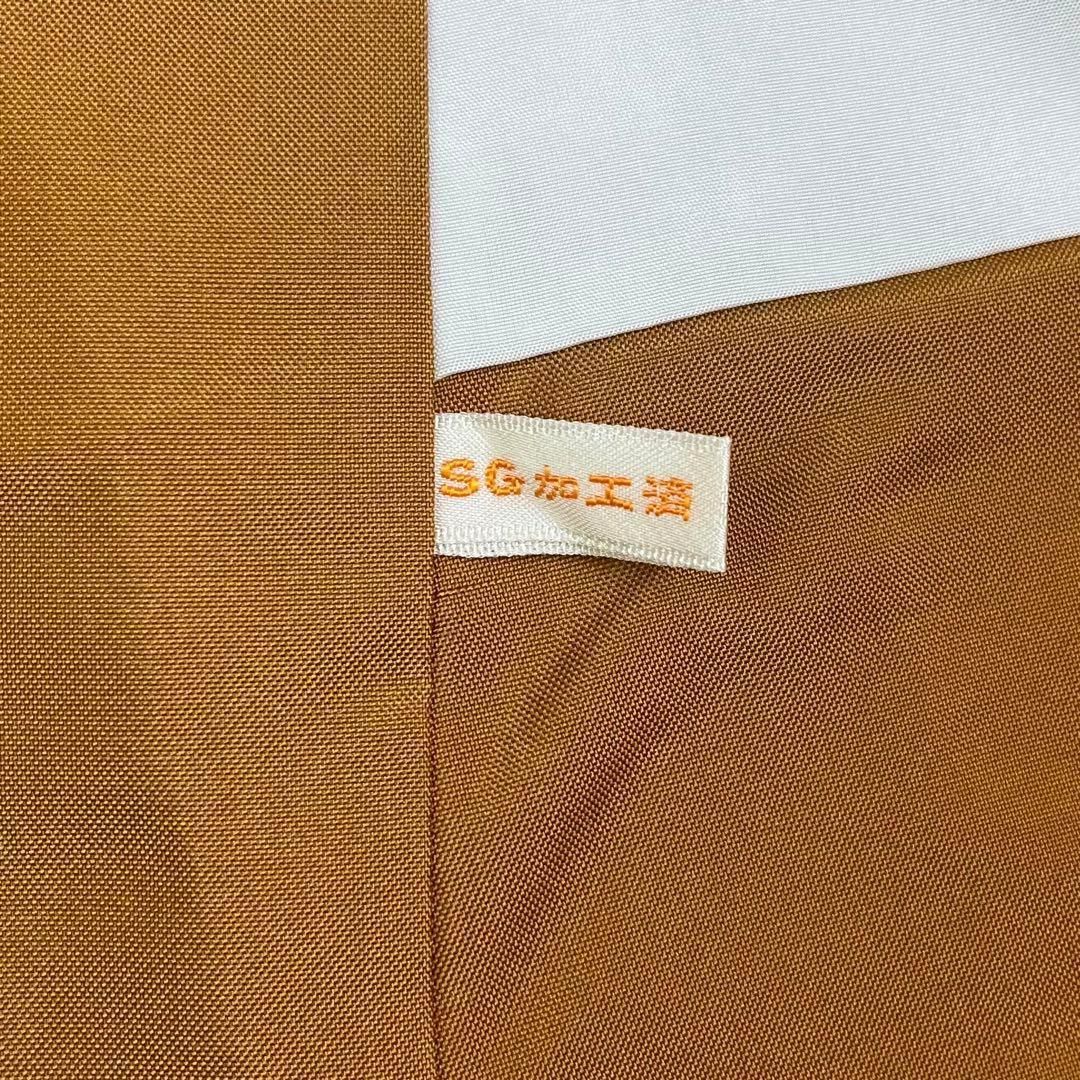 本場大島紬 横双絣 花模様 錆納戸色 K-4044