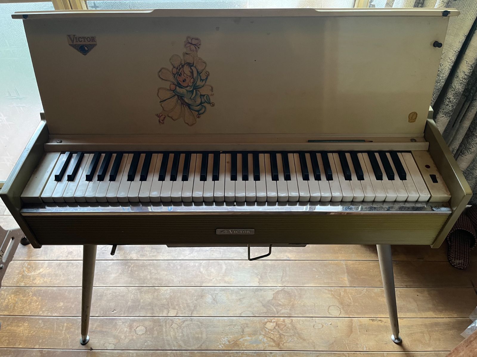 【ジャンク】Victor 電子オルガン　昭和レトロ ジャンク】Victor 電子オルガン 昭和レトロ