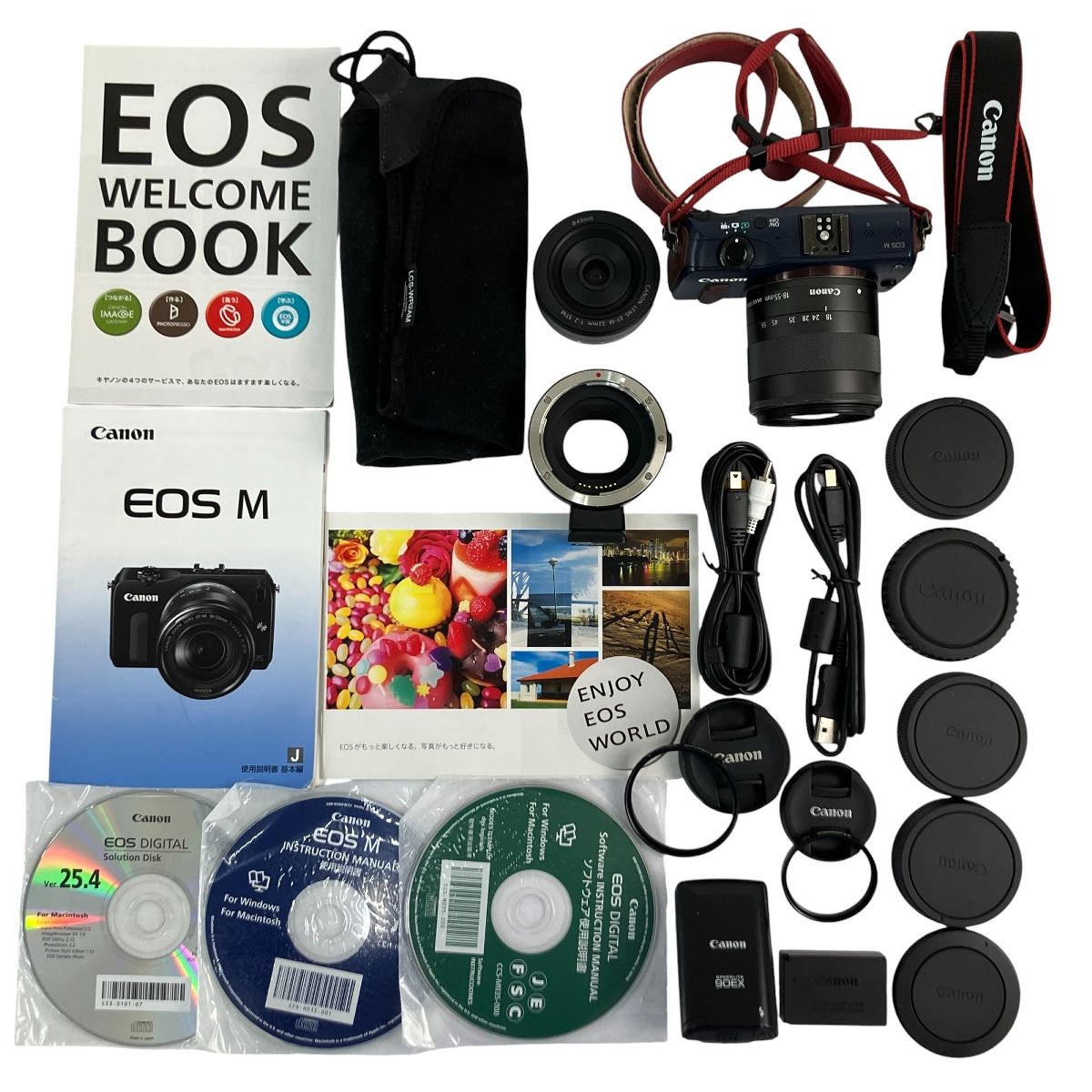 Canon EOS M + 22mm/18-55mm ダブルレンズキット