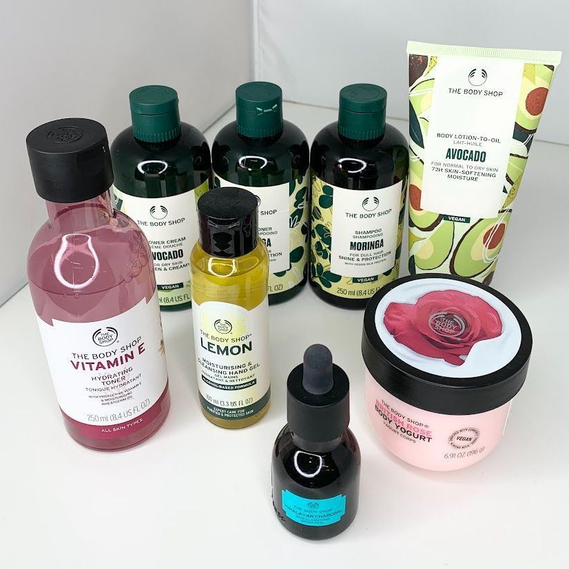 ザ ボディショップ 8点セット シャンプー コンディショナー ボディーシャンプー ボディーローション ボディーヨーグルト クリーンハンドジェル 化粧水 美容液