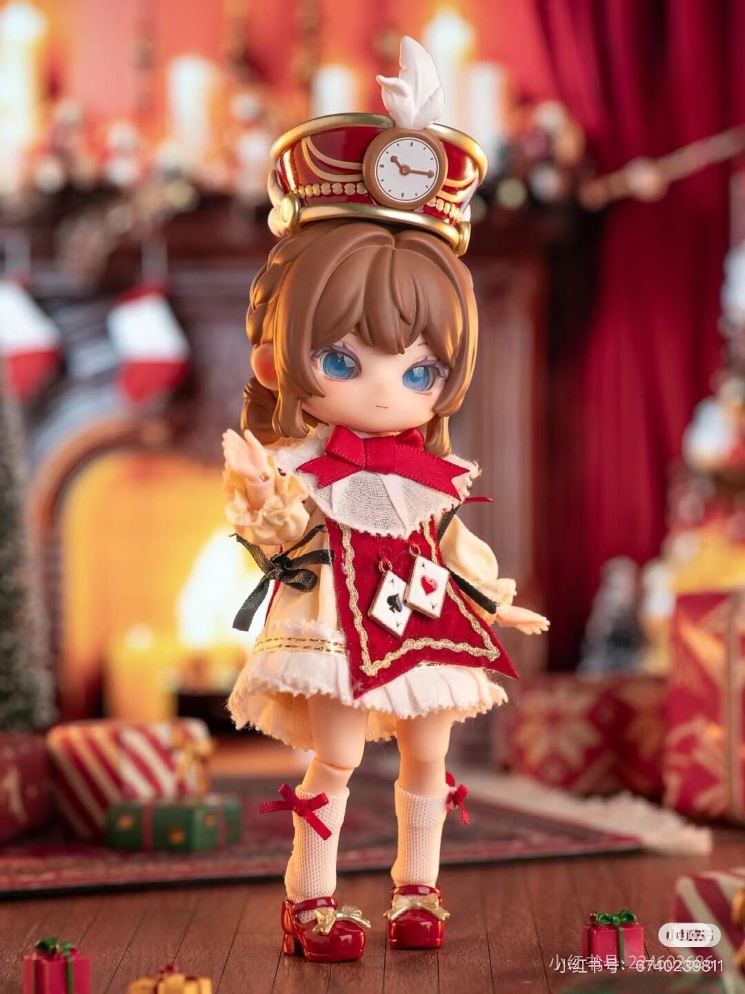 ｜ 大人气 LIRORO 莉洛洛 Season2 童话系列” 童話シリーズ ” 1|12 BJD Doll 15cm 人形 人偶 置物 ブラインドボックス モデル 胡桃 夹子 red 1点