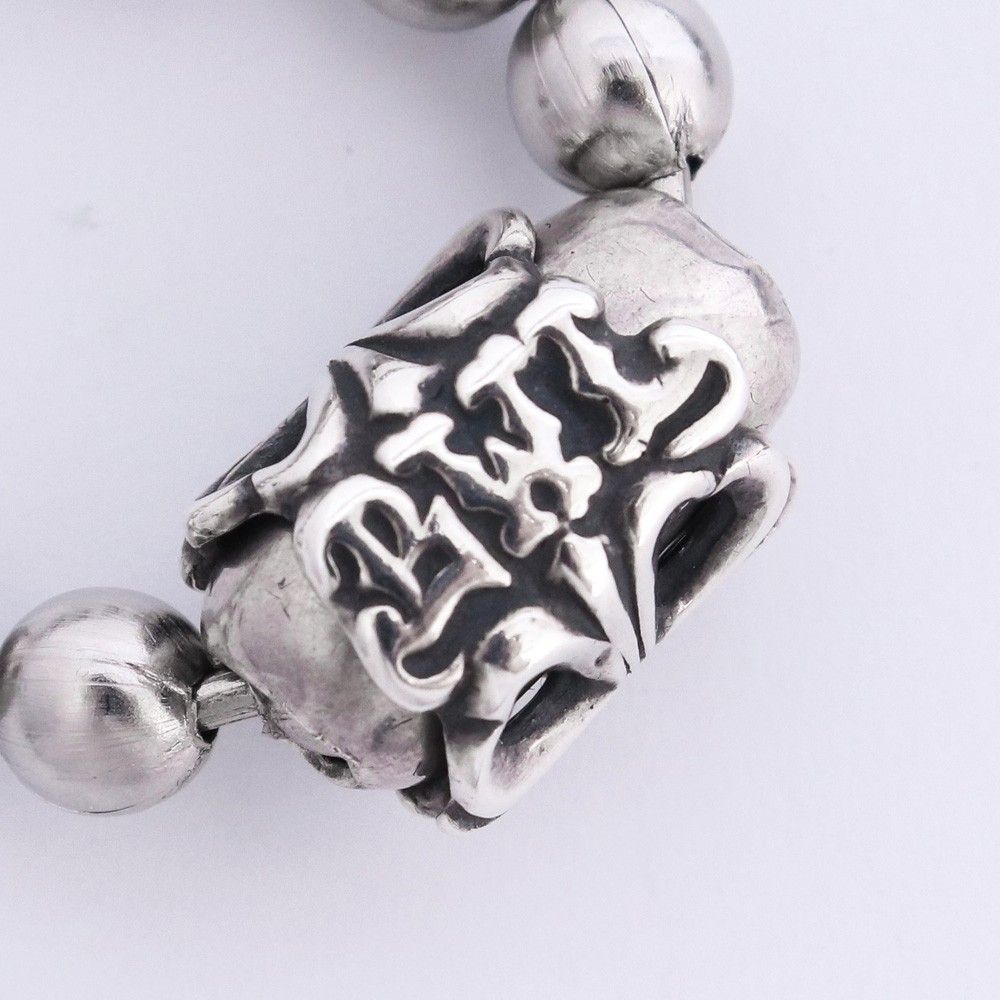 BILL WALL LEATHER ステンレス ラージ ボールチェーン ネックレス 24インチ シルバー