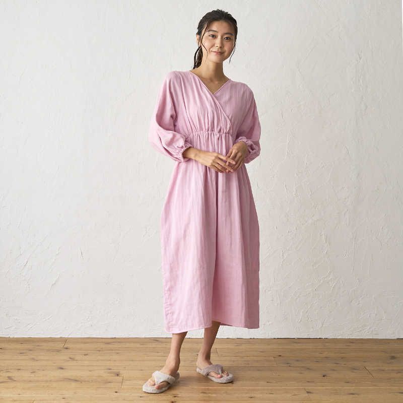 送料無料 ♥ 未開梱 タオル美術館 リナ ガーゼカシュクールパフスリーワンピース ピンク cococi beauty