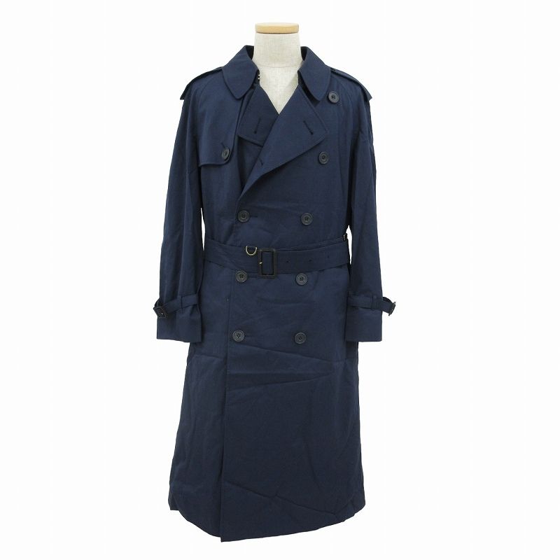 Aquascutum ナイロン　トレンチコート　中綿ライナー　フード　ベルト　L Aquascutum ナイロントレンチコート中綿ライナーフードベルトL